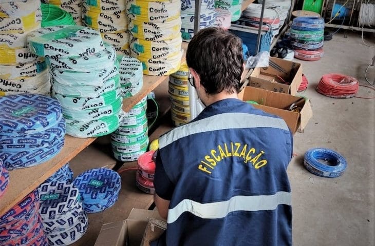 Agência Estadual de Metrologia fiscaliza comércio de fios e cabos flexíveis