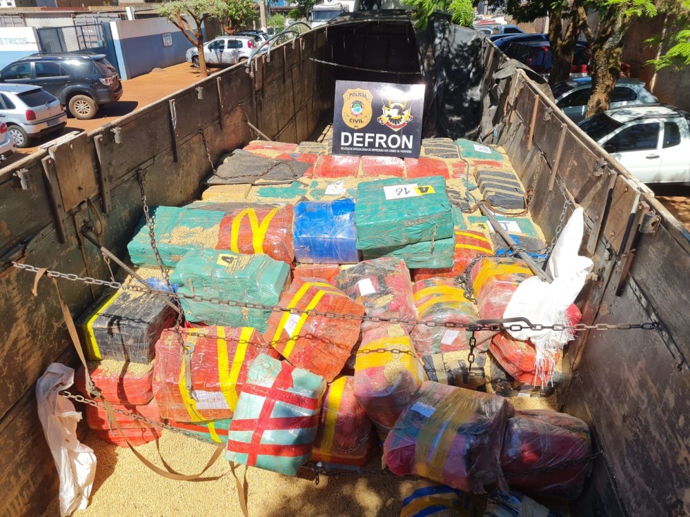 Defron prende catarinense que saiu de Ponta Porã com mais de 5 toneladas de drogas
