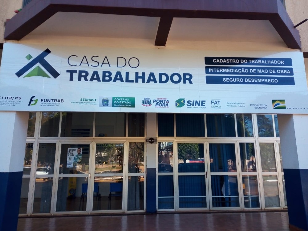 Emprego: Ponta Porã tem 26 oportunidades nesta segunda
