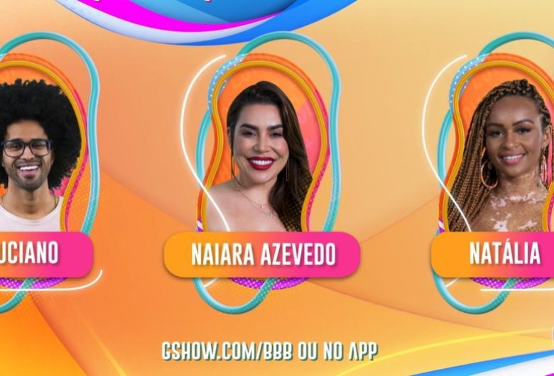 Naiara, Luciano e Natália formam primeiro paredão do 'BBB22'
