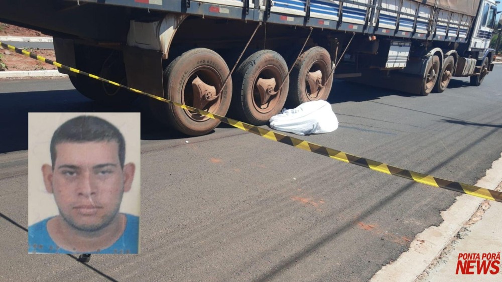 Motociclista atravessa preferencial, bate em carreta e morre em Caarapó
