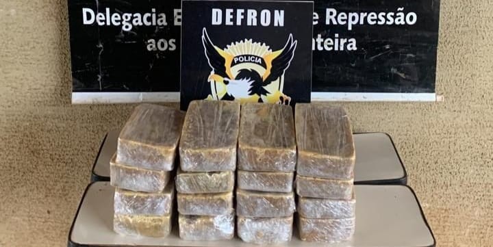 DEFRON apreende pasta base de cocaína avaliada em quase meio milhão de reais