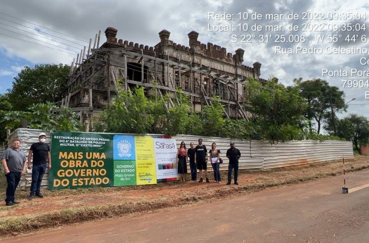 Governo e Fundação de Cultura iniciam restauro do Castelinho de Ponta Porã