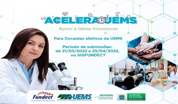 Acelera Uems garante R$ 2 mi para pesquisas de docentes da Universidade