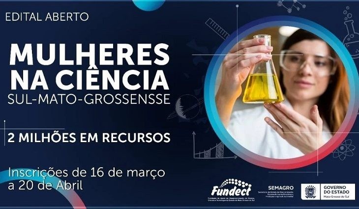 Edital “Mulheres na Ciência Sul-mato-grossense” recebe inscrições