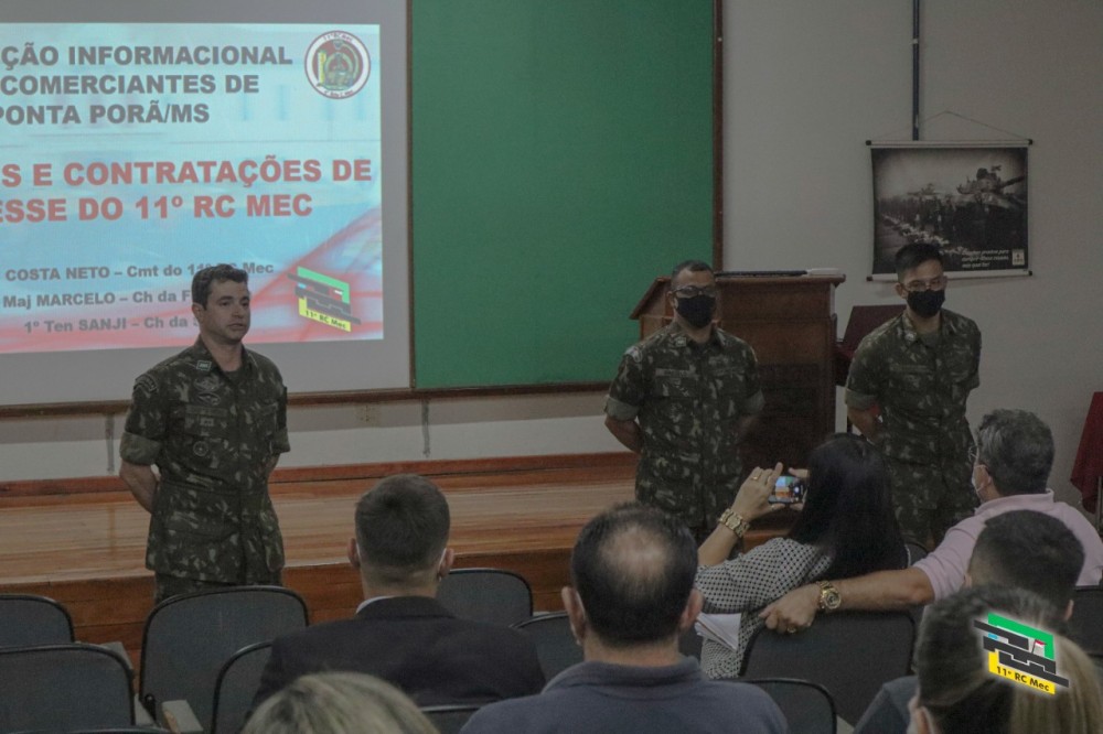 Comércio de Ponta Porã já pode considerar o 11º RC Mec como cliente