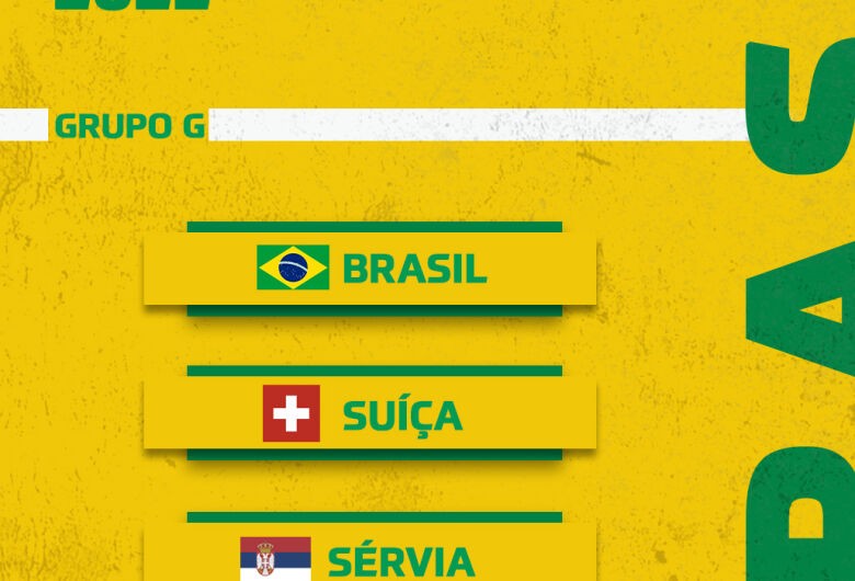 Copa do Mundo: Brasil enfrenta Sérvia, Suíça e Camarões na 1ª fase