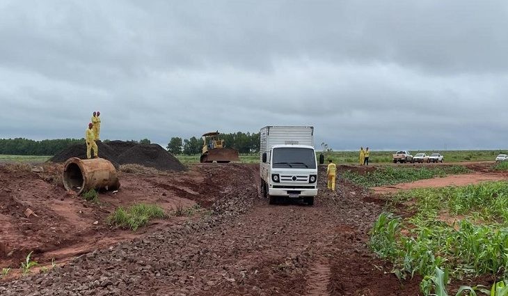 Agesul conclui desvio na MS-180 e inicia obras de contenção de erosões na 156