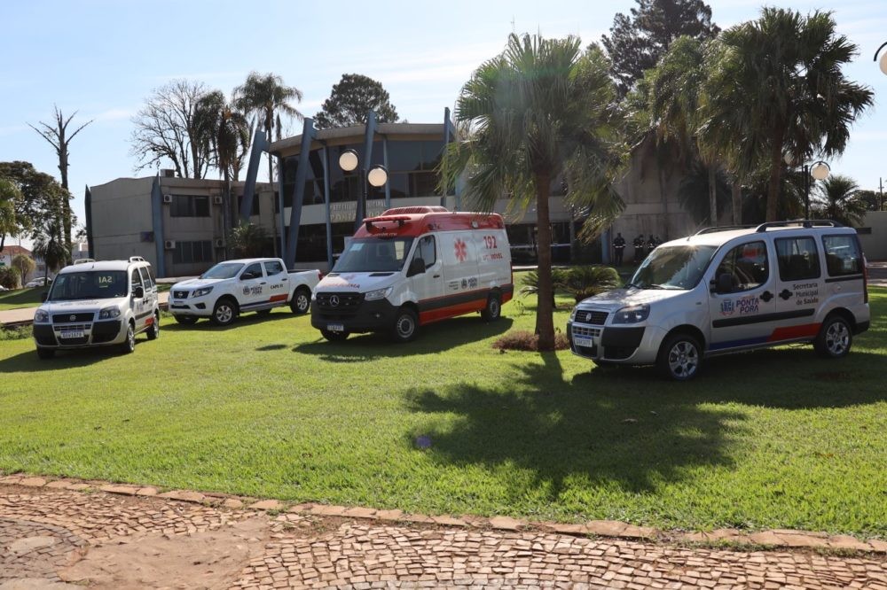 Novos veículos renovam frota da saúde em Ponta Porã