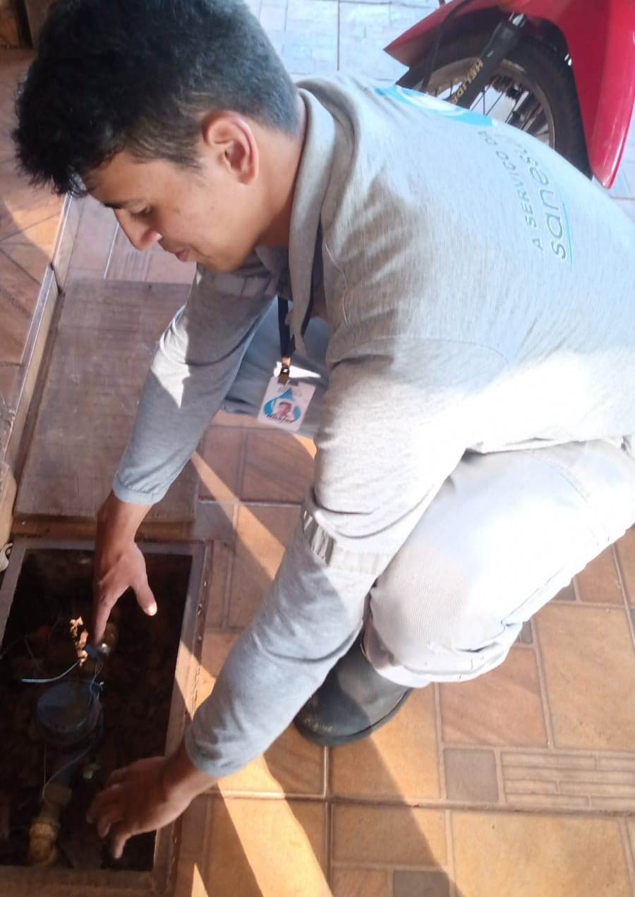 Sanesul de Ponta Porã realiza troca de hidrômetros