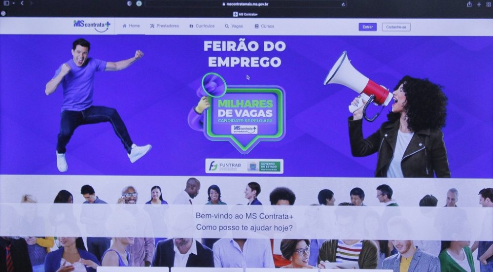 Feirão Digital de Empregos oferece 1,7 mil vagas por meio do MS Contrata +