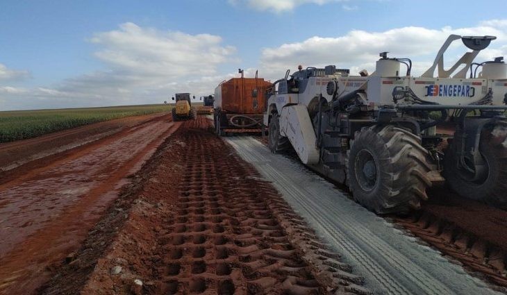 Segundo lote da pavimentação da MS-278 já tem 40% dos trabalhos concluídos