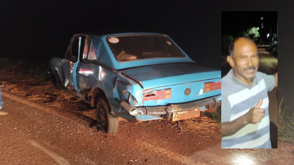 Homem morre atropelado enquanto empurrava carro na BR-267
