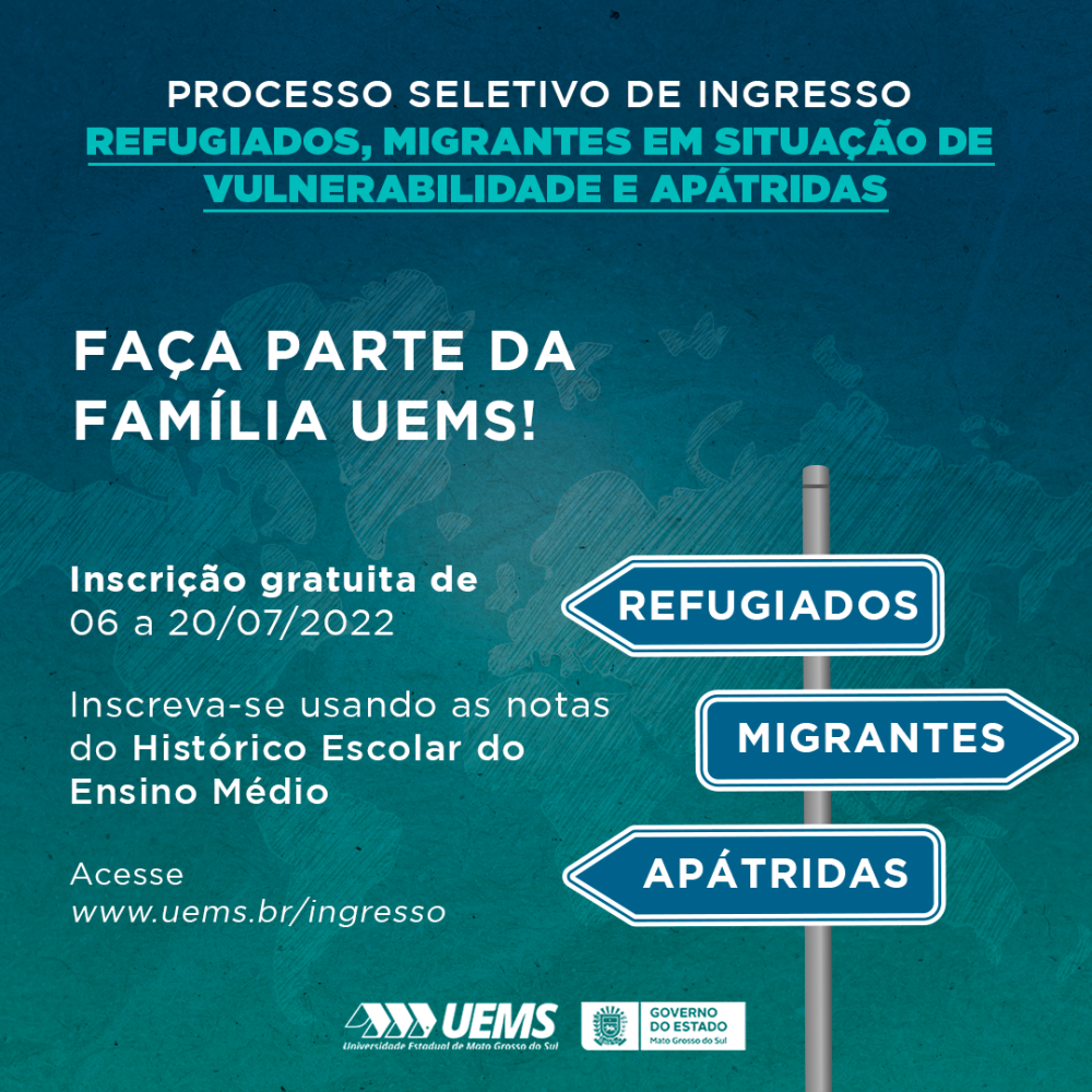 Uems lança Edital pioneiro com 500 vagas para migrantes na graduação