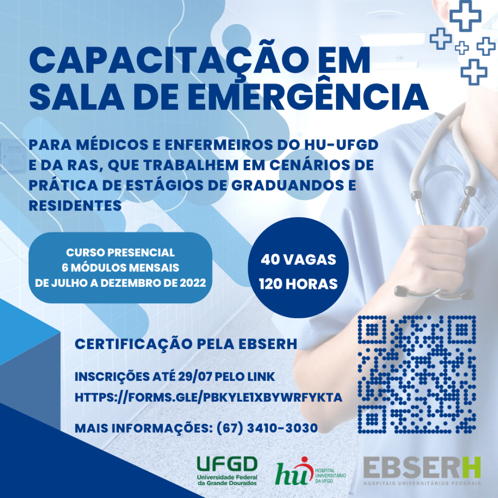 HU-UFGD oferece capacitação em Sala de Emergência