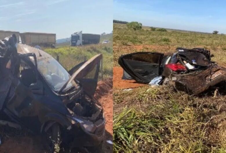 Colisão entre caminhão e carro mata família paranaense em MS