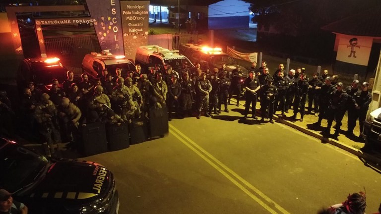 Polícia Federal garante segurança na eleição extraordinária na aldeia Amambai