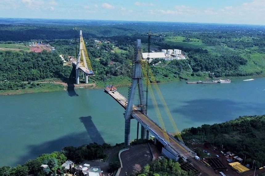 Segunda ponte entre Brasil e Paraguai deve ser concluída em novembro