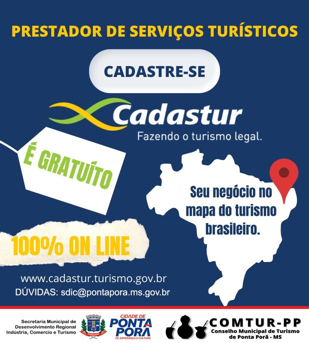 Município inicia campanha de adesão ao Cadastur