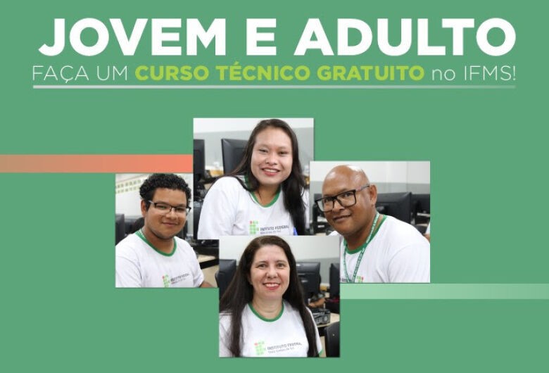 IFMS abre inscrições em cursos técnicos para jovens e adultos