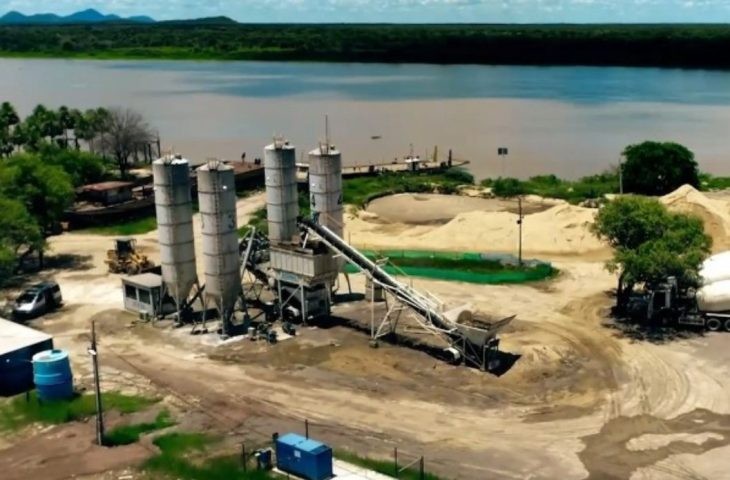 Construções das estacas da ponte Bioceânica estão em 65% no lado do Paraguai