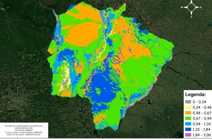 MS será 1º Estado do País a ter mapas detalhados para orientar atividades agropecuárias
