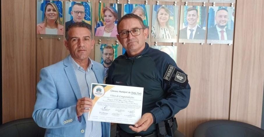 Comandante do Grupamento de Nova Itamarati é homenageado pela Câmara de Ponta Porã