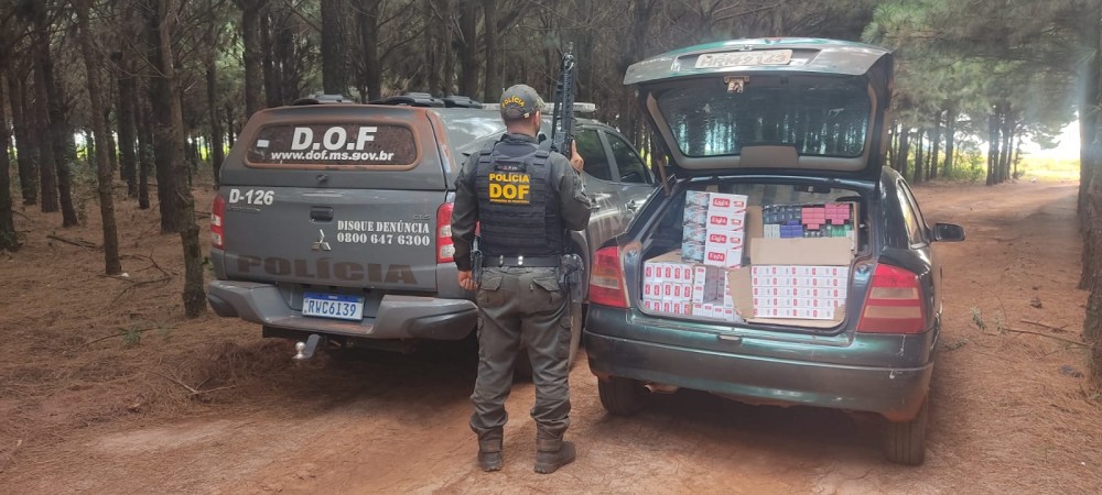 Dupla é detida com veículo carregado de cigarro e essência de narguilé que saiu de Pedro Juan