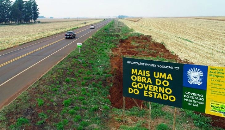 Metade da pavimentação da MS-379 é concluída