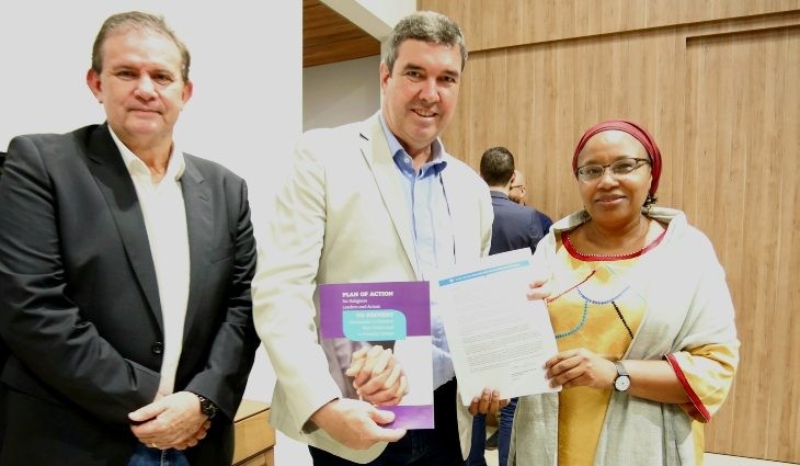 Riedel e assessora especial da ONU discutem soluções para comunidades indígenas