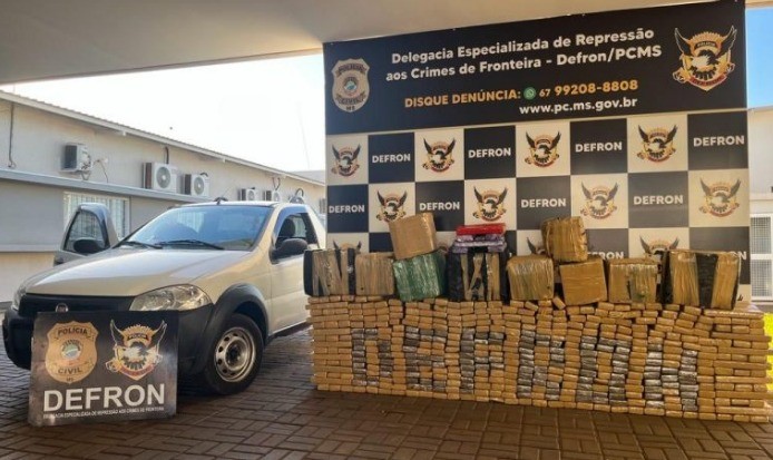 Polícia Civil apreende mais de meia tonelada de maconha em Dourados