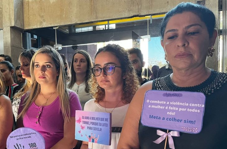 Servidoras da SES participam de campanha contra violência doméstica e sexual