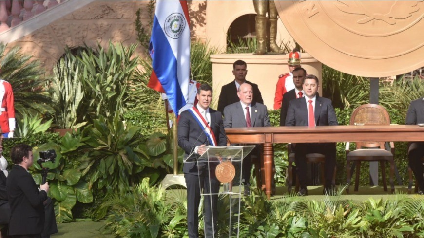 Toma posse novo Presidente do Paraguai, Santiago Peña