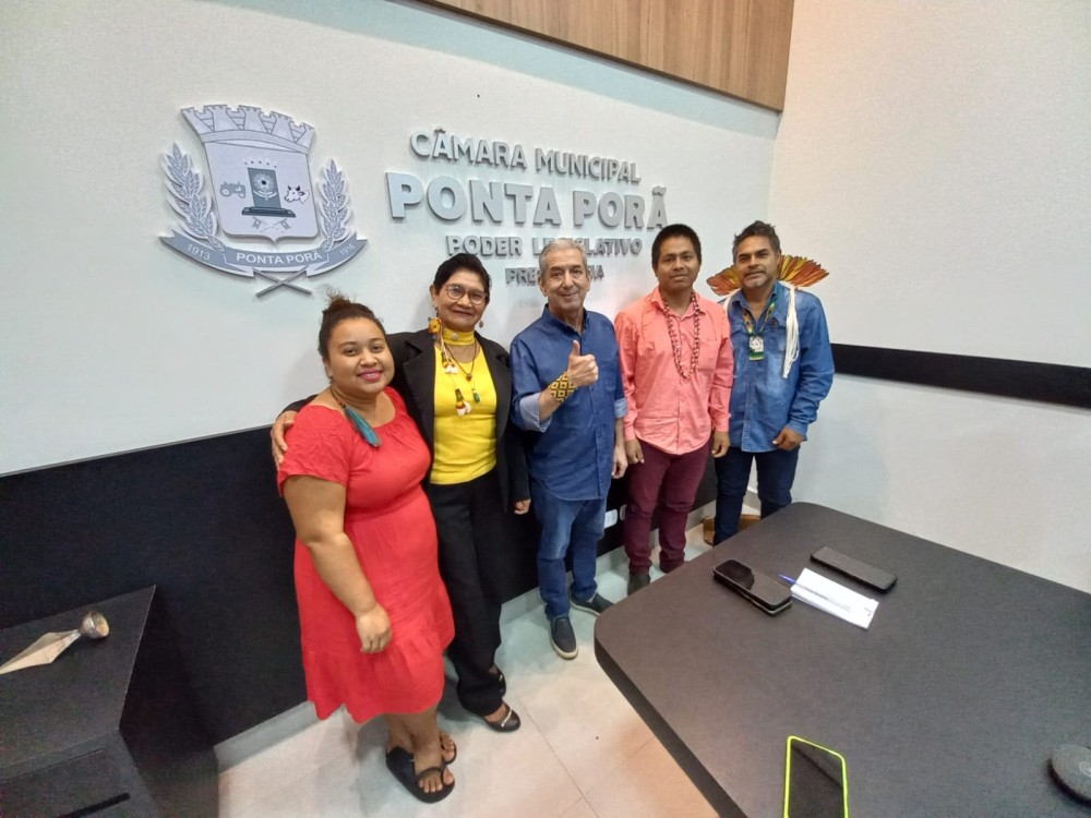 Candinho Gabínio recebe nova liderança indígena da aldeia Morro Piraquá