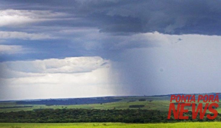 Tempo instável deve provocar chuvas em Mato Grosso do Sul neste sábado