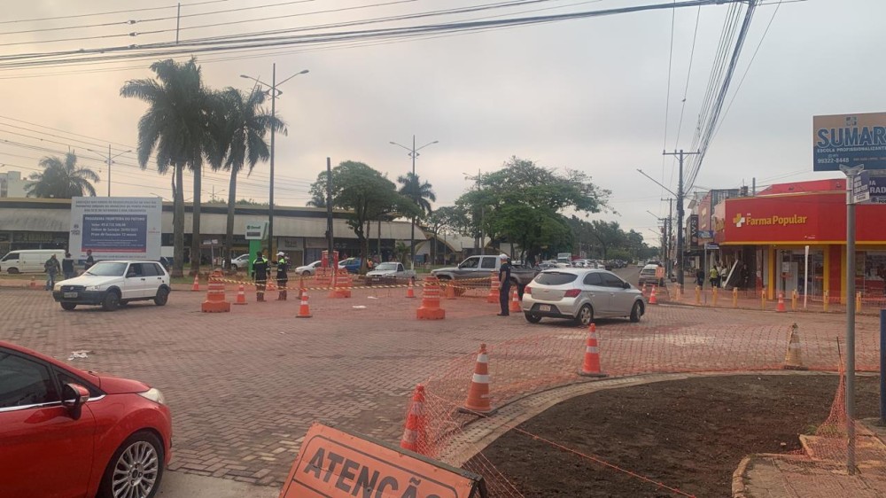 Com avanço de obras da revitalização, trecho da Marechal Floriano com a Tiradentes é liberado