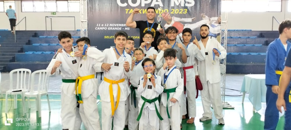 Atletas de Taekwondo de Ponta Porã conquistam ouro e prata na Copa MS