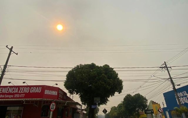 Céu de Mato Grosso do Sul amanhece coberto por fumaça