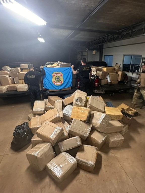 Em desdobramento da Operação Argos, PF apreende 2,5 toneladas de droga em Ponta Porã