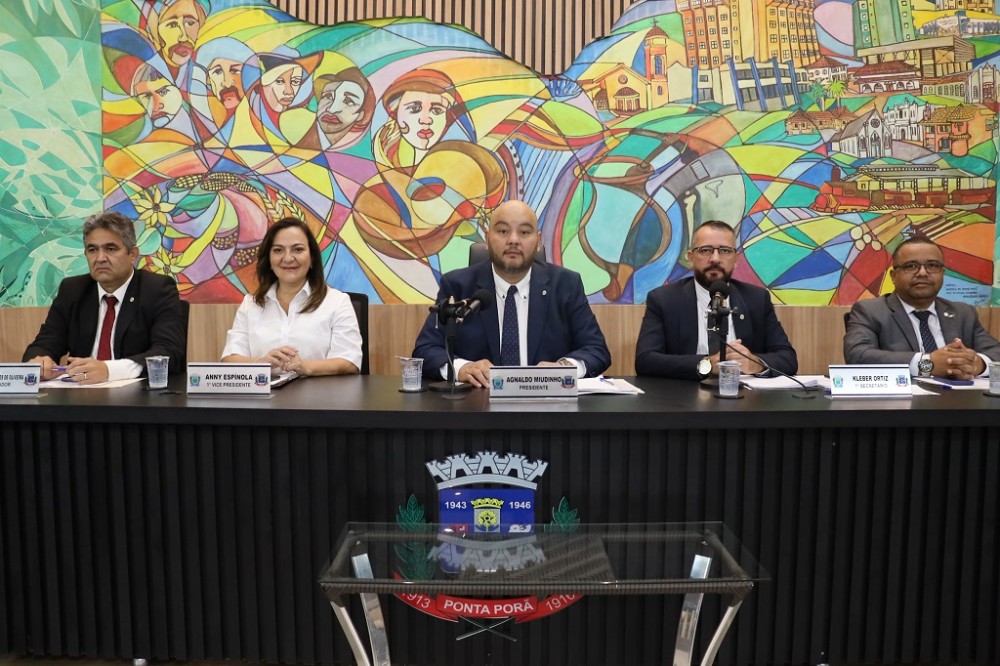 Mesa Diretora da Câmara de Ponta Porã tem nova composição