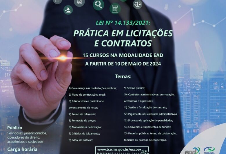 Prática em licitações e contratos é tema de capacitação pelo TCE-MS