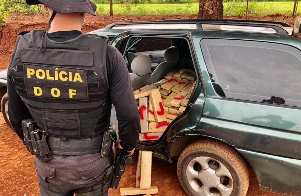 DOF apreende quase meia tonelada de maconha em Maracaju