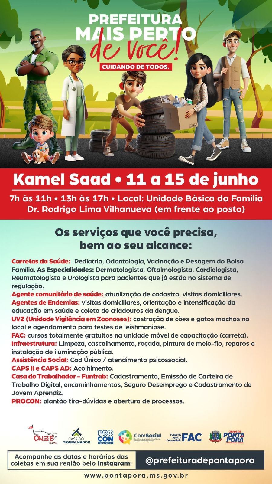 Kamel Saad recebe “Prefeitura Mais Perto de Você” a partir desta terça-feira