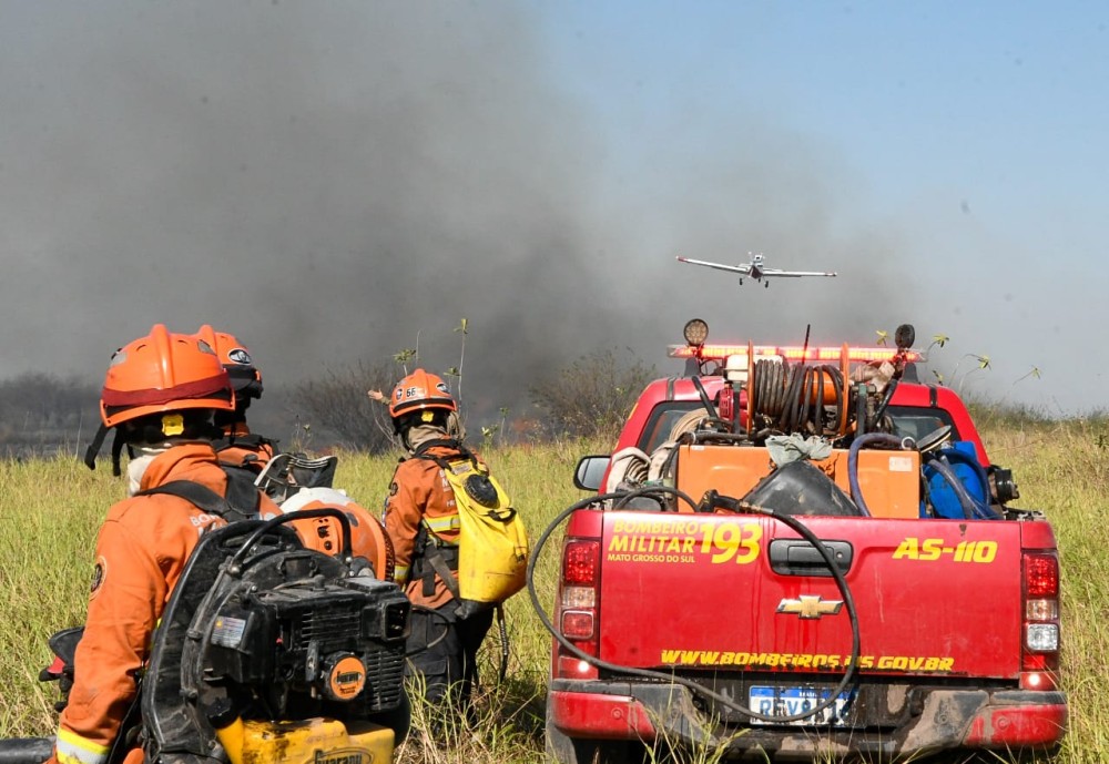 Pantaneiros elogiam ação bombeiros no combate as chamas no Pantanal