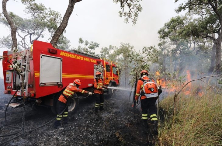 Combate aos incêndios florestais no Pantanal conta com ‘reforço’ de garoa e queda na temperatura