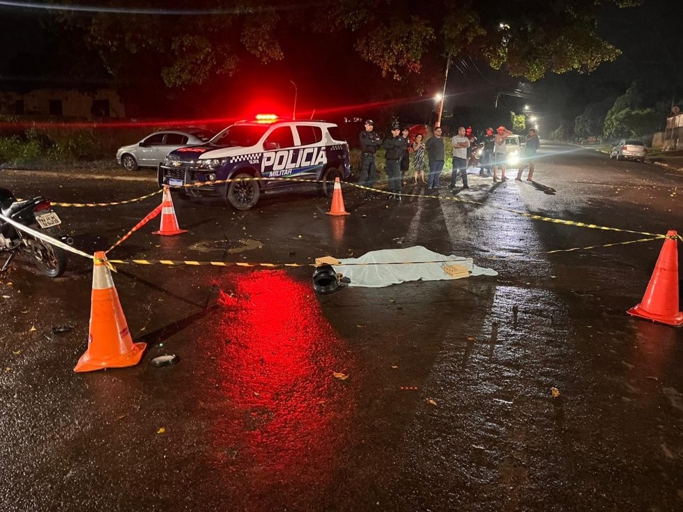 Jovem morre ao colidir moto com caminhonete em Ivinhema