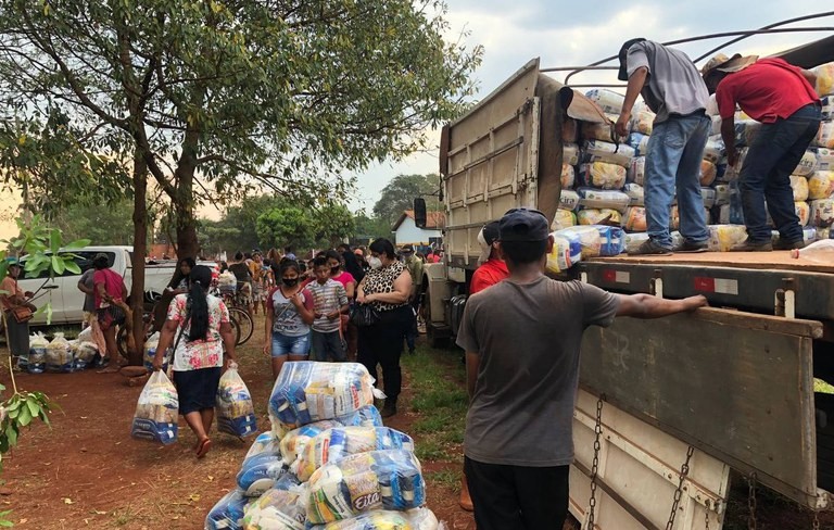 Mais 5.747 cestas de alimentos são entregues a comunidades indígenas