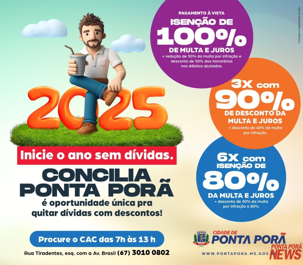 Contribuinte tem mais uma chance para quitar débitos com o Município