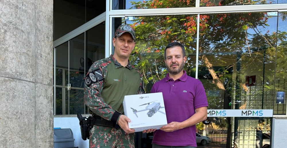 Polícia Militar Ambiental de Ponta Porã recebe drone para reforçar fiscalização