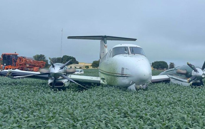 Avião da família Maggi sofre acidente durante pouso em Mato Grosso
